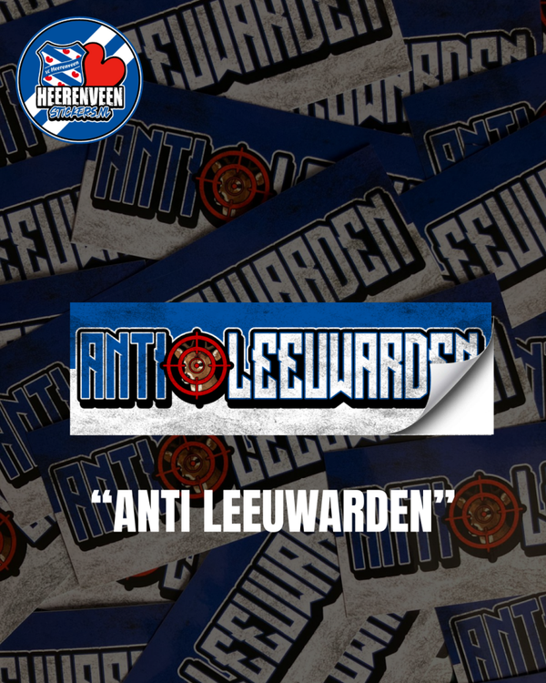 Anti Leeuwarden 14x5cm | Stickers