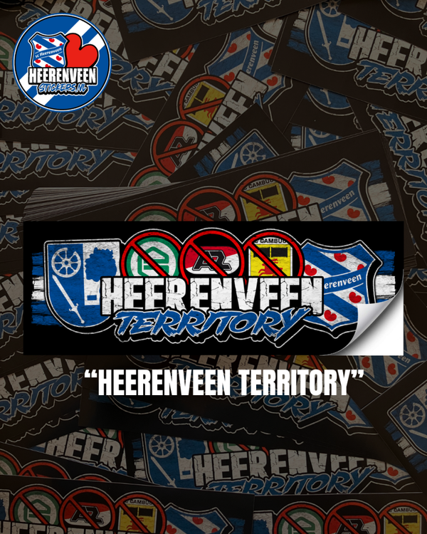 Heerenveen Territory 7,5x21cm | Stickers