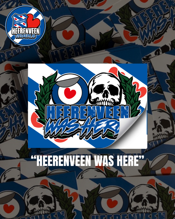 Heerenveen Was Here 11x7cm | Stickers
