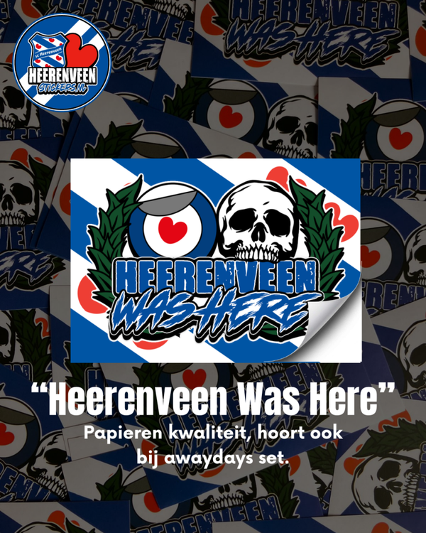 Heerenveen Was Here 10x7cm | Stickers