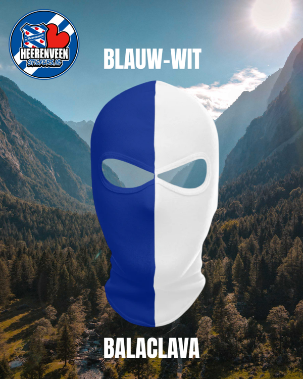 Balaclava | Blauw-wit