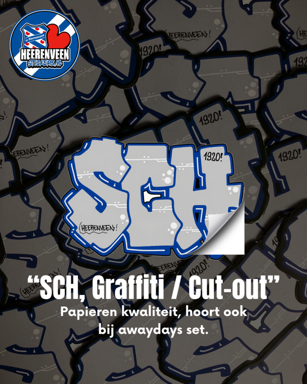 SCH Graffiti/cut-out 11x7cm | Stickers