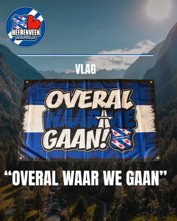 Overal waar we gaan 90x150cm | Vlaggen