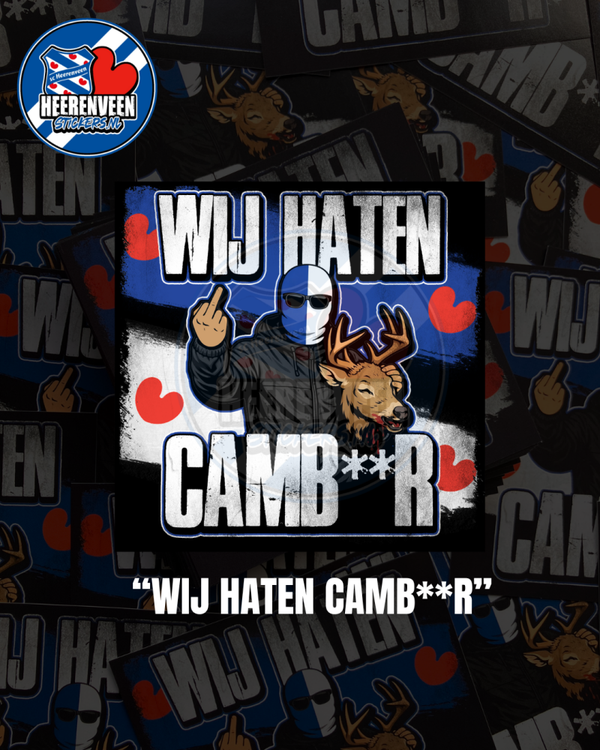 WIJ HATEN CAMB**R 10x10cm | Stickers