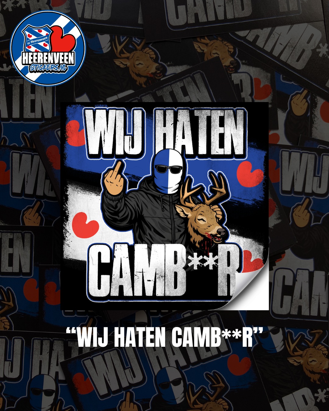 WIJ HATEN CAMB**R 10x10cm | Stickers