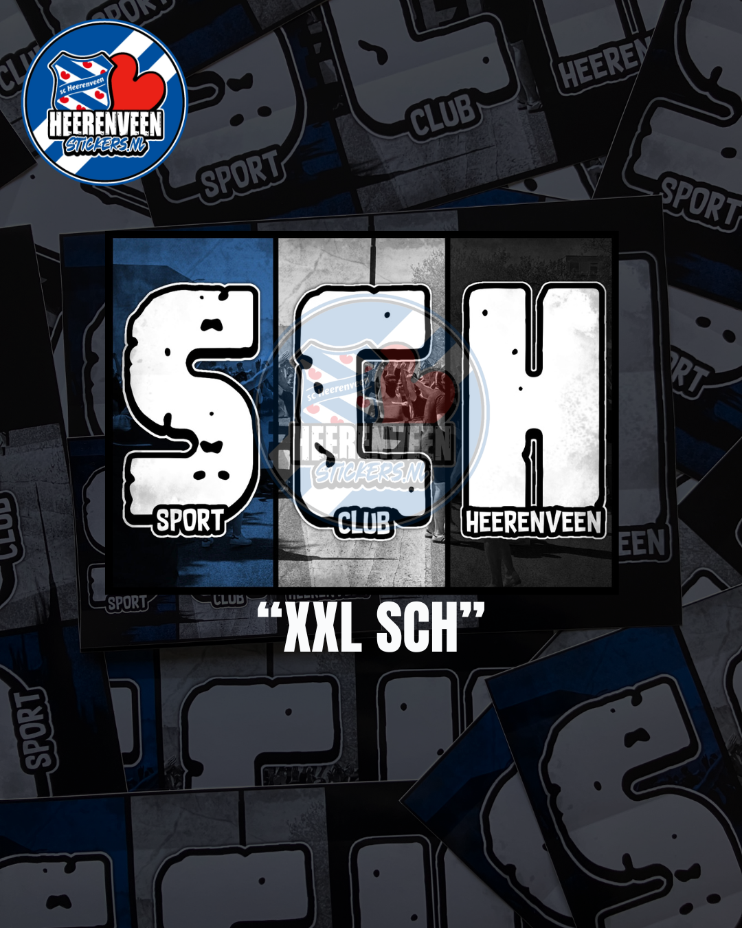 XL SCH Sport Club Heerenveen A5 | Stickers