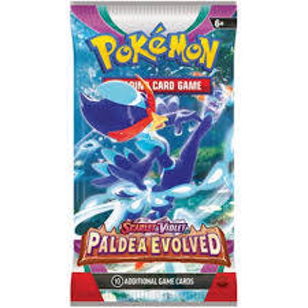 Paldea Evolved Booster Pack - 2023 (Tilfeldig art)