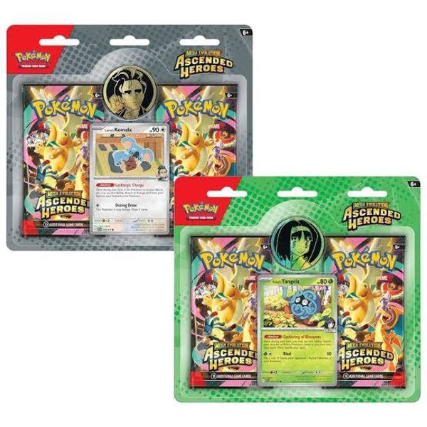 Ascended Heroes 2 Pack Blister (Tilfeldig art)