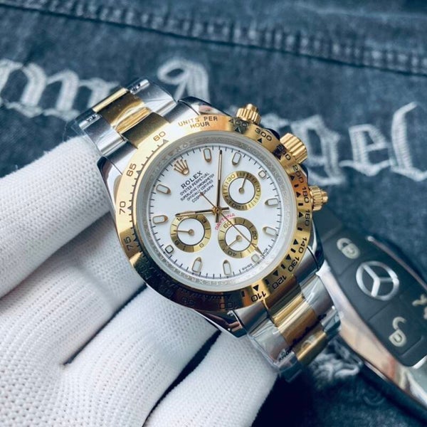 Rolex Daytona Steel/Yellow Gold White Dial