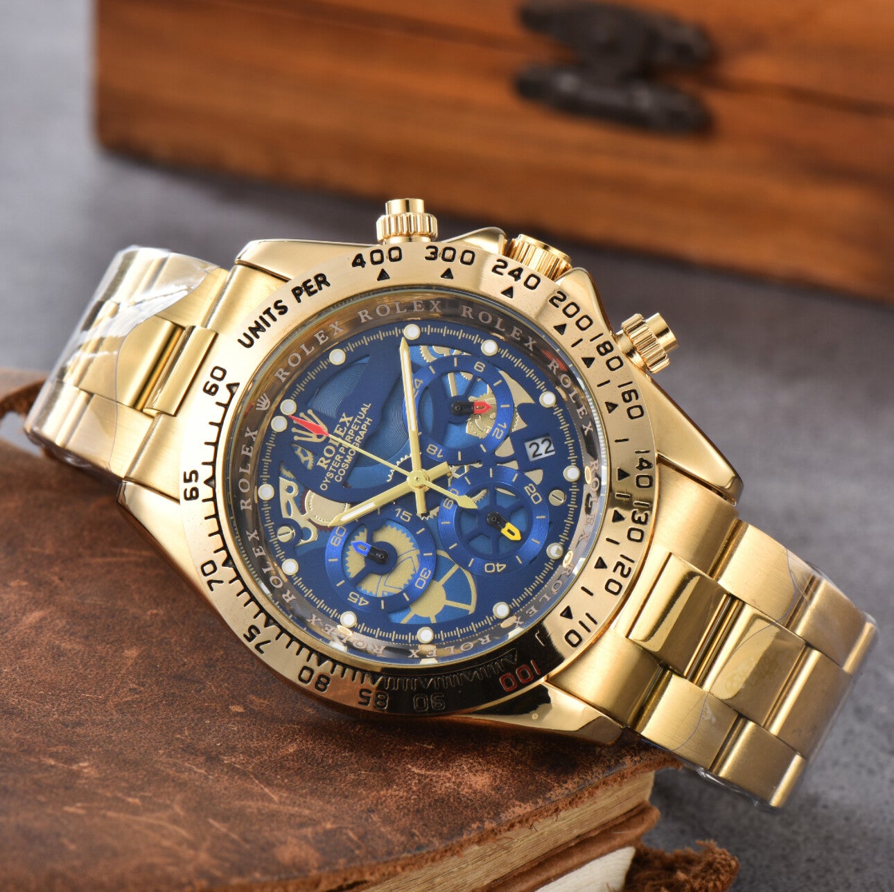 Rolex Cosmograph Daytona with a blue dial