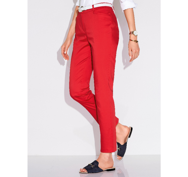 Red Barbara Fit Ankle-lenght