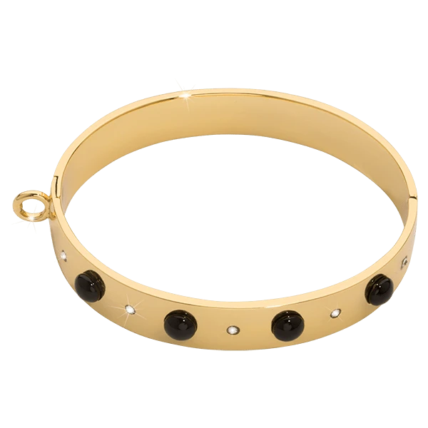 NL - Charm Bangle Gold/ Black