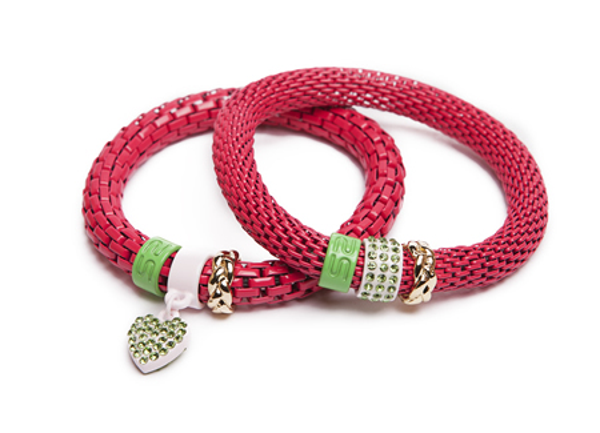 Silis Snake Strass Fuchsia