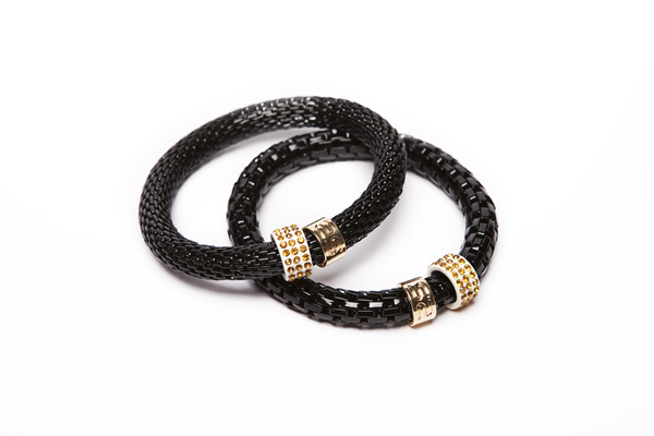 Silis Snake Strass Black