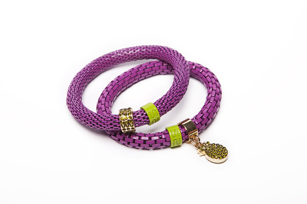 Silis Snake Strass Mix Fuchsia