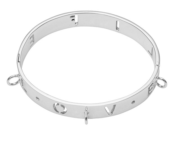 NL - Love Life Silver Bangle