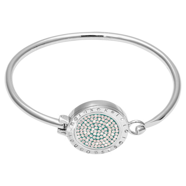 NL - Swarovski Coin Bangle Silver