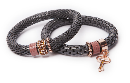 Silis Snake Strass Key Antracite