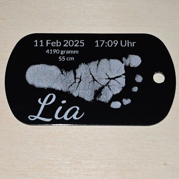 Geburt - Plakette