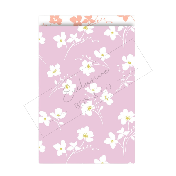Cadeauzakjes • Flower • 17x25cm • roze
