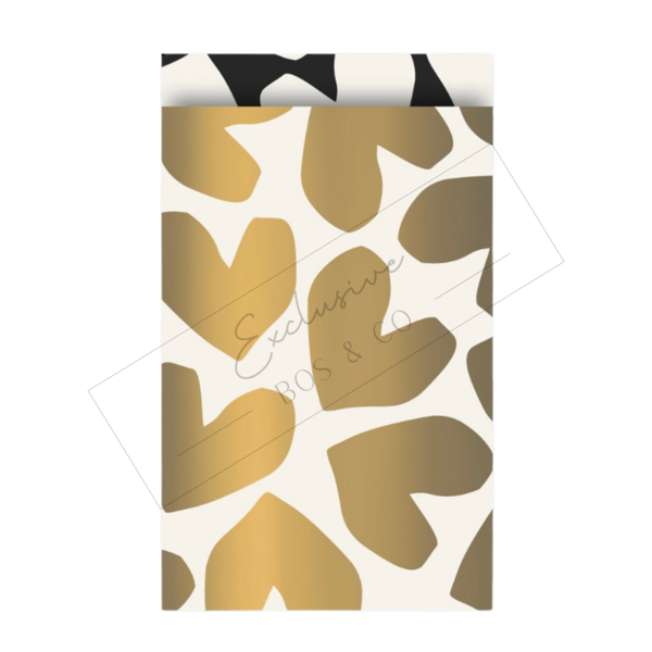 Cadeauzakjes - Hearts - 17x25cm - Goud