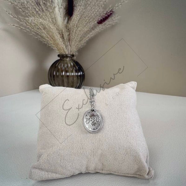 RVS ketting • zilver • Angel numbers 333