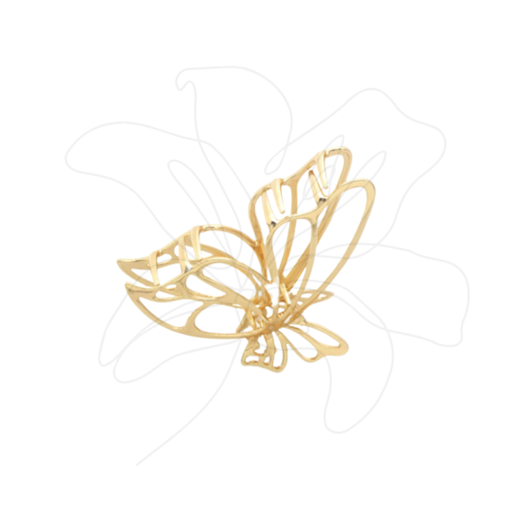 Haarklem • Vlinder goud • 7cm