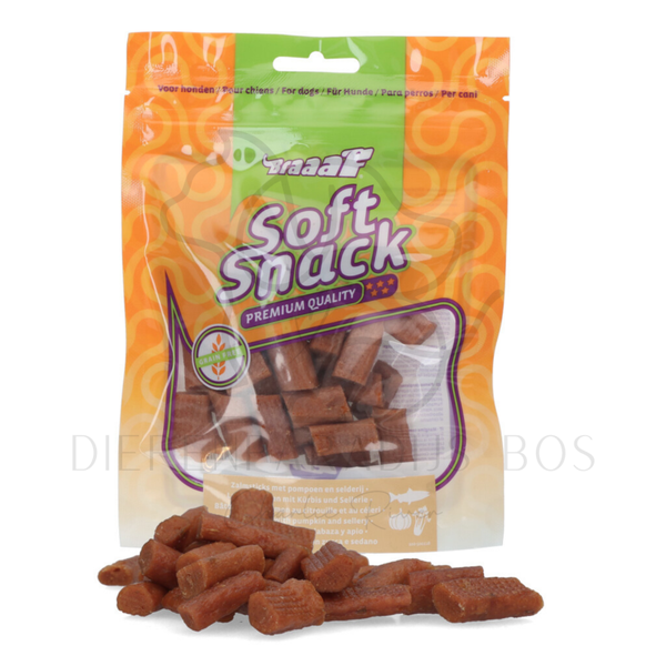 Braaaf Soft Snack met Zalm pompoen en selderij