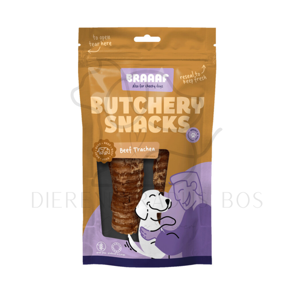 Braaaf Butchery Snacks Runderluchtpijp 85 g
