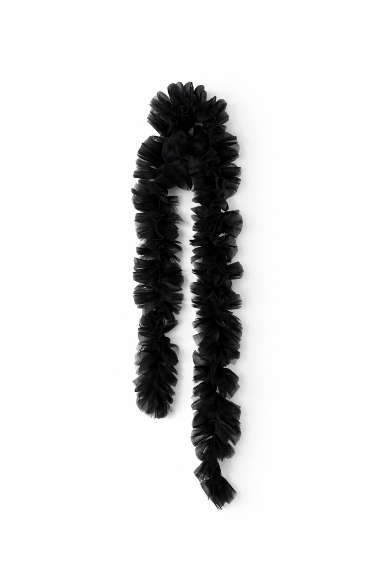 Boa scarf black