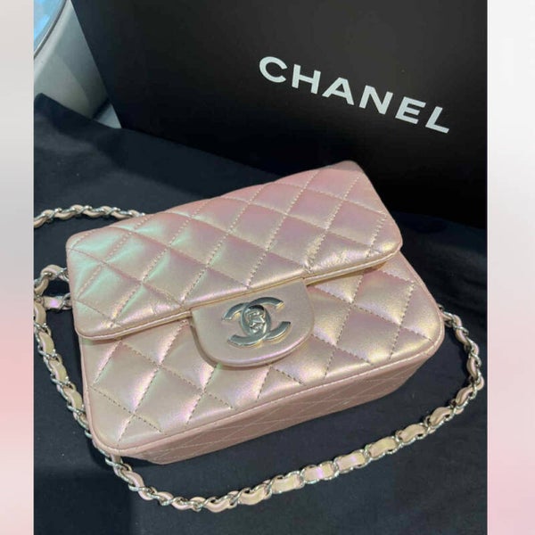 Chanel Flap Iridescent Pink