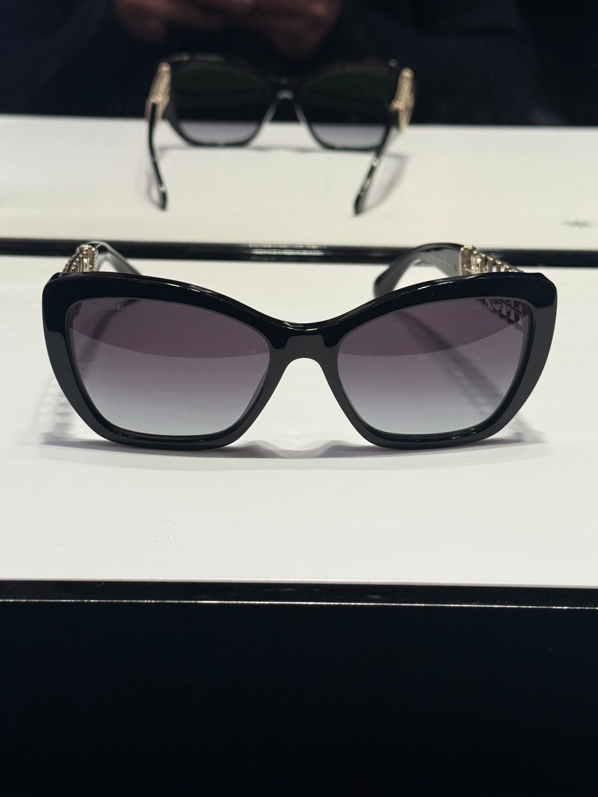 Chanel Bird Cage Sunglasses Cat Eye