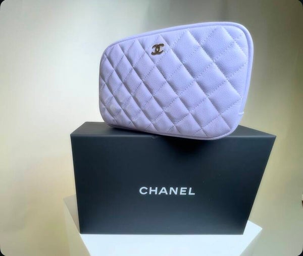 ***SOLD***Chanel Soft Purple Cosmetic Pouch