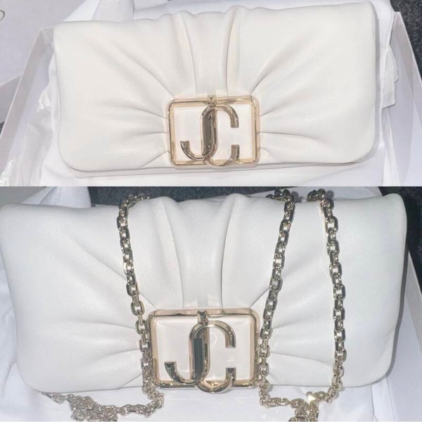 Jimmy Choo Latte Napa Leather Mini Bag