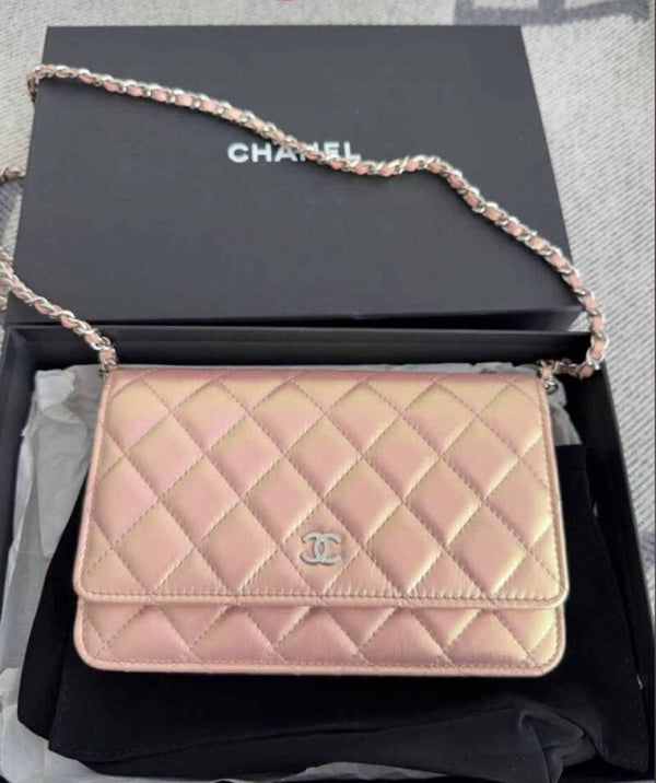Chanel Iridescent Pink WOC (Wallet on Chain)
