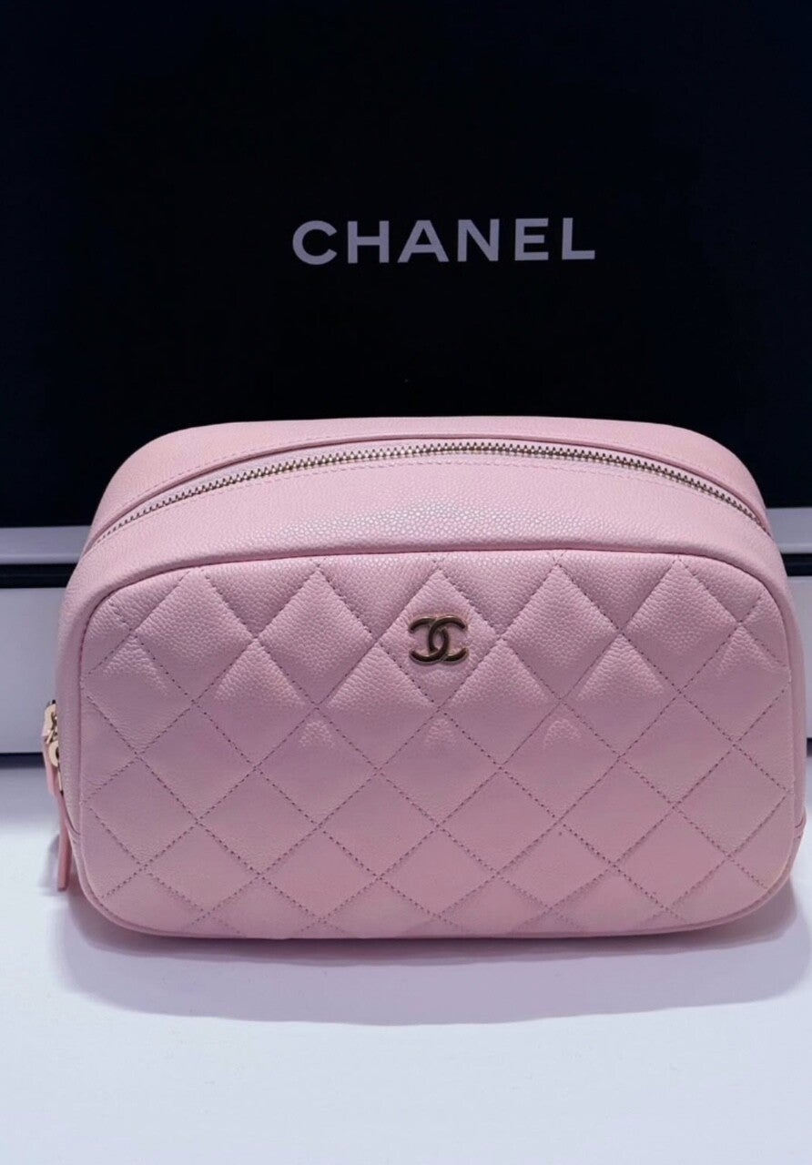 Chanel Pink Cosmetic Pouch