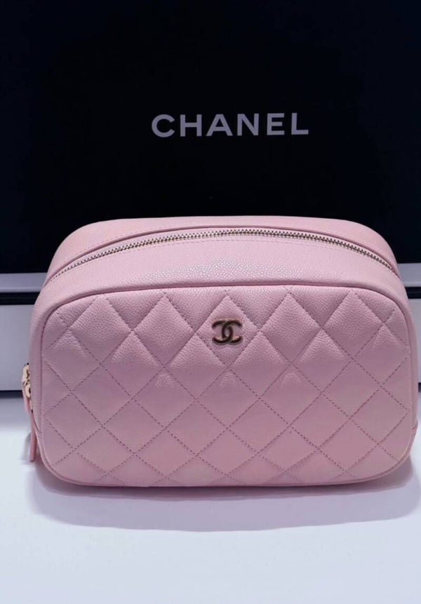 Chanel Pink Cosmetic Pouch