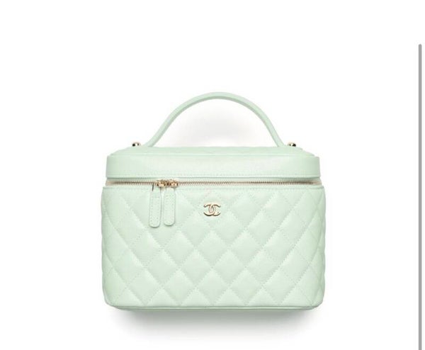 Chanel Mint Green Train Case