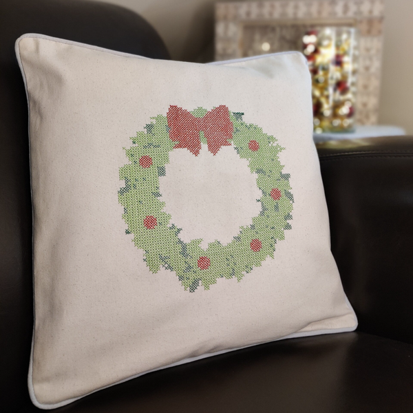 Kussen 'Kerstkrans'