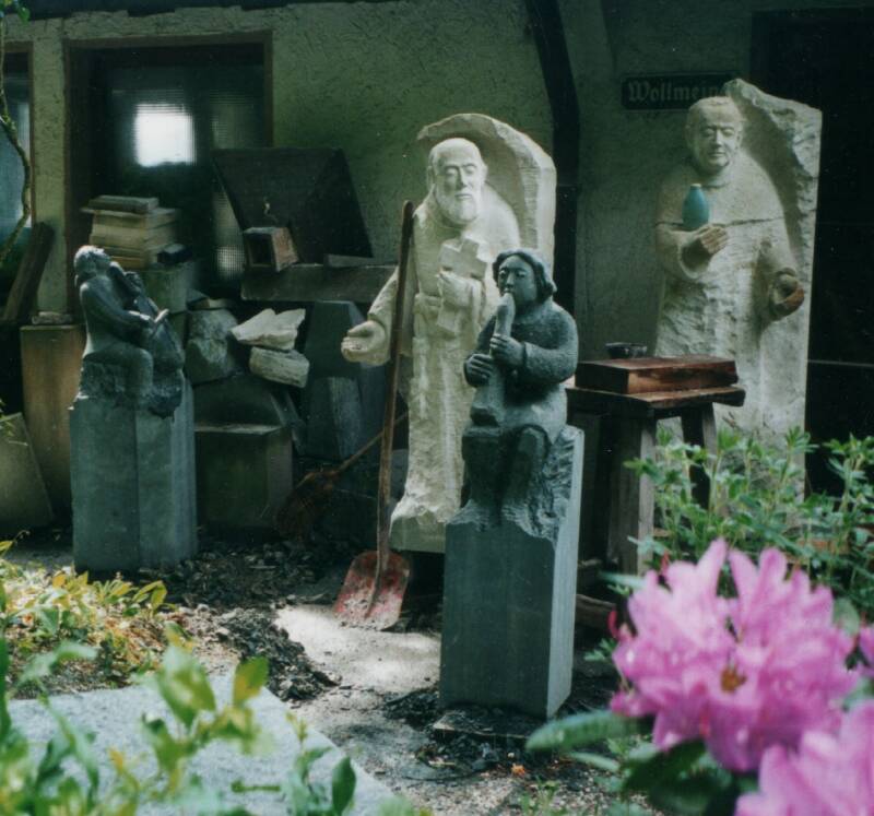 Skulpturen in der Werkstatt Winkelmann