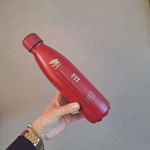 RVS Fles met logo