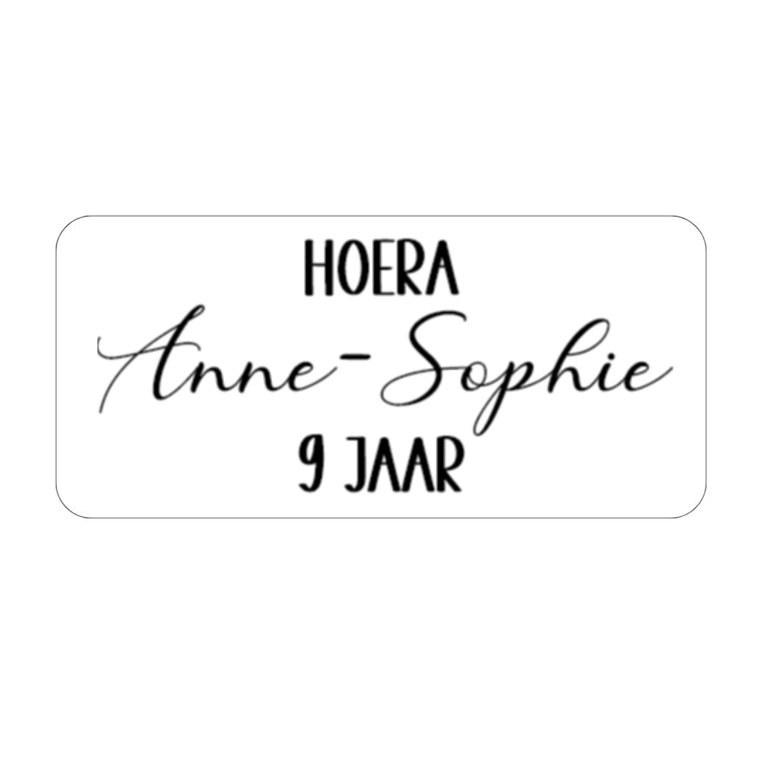 Traktatie stickers 5x | Anne-Sophie