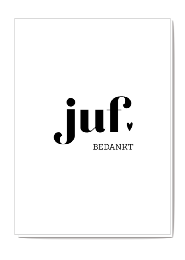 Kaart | Juf bedankt