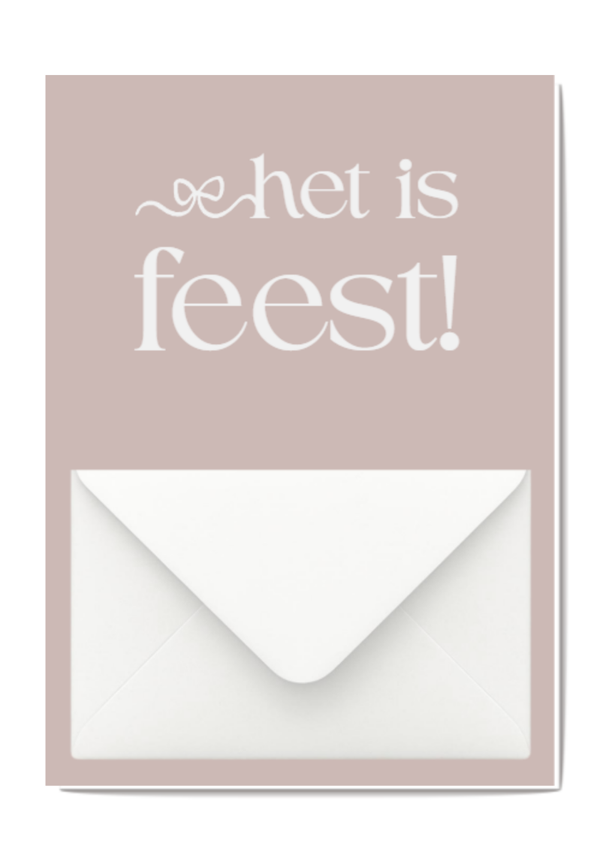 Geldkaart | Het is feest
