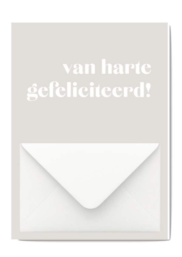 Geldkaart | Van harte gefeliciteerd