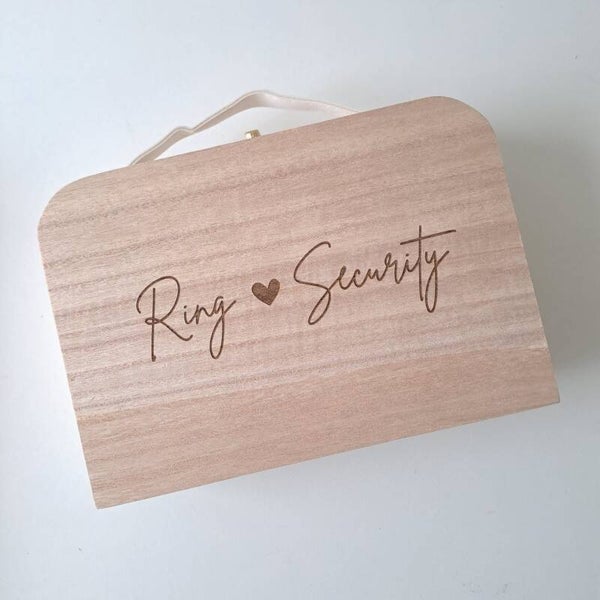 Houten koffertje | Ring security