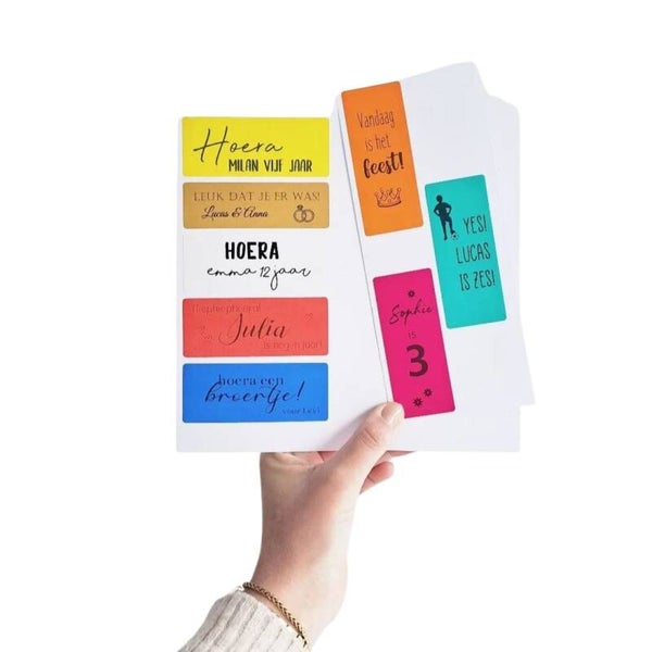 Traktatie sticker | kleur