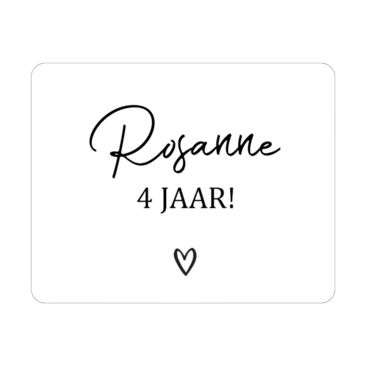 Traktatie stickers 5x | Rosanne