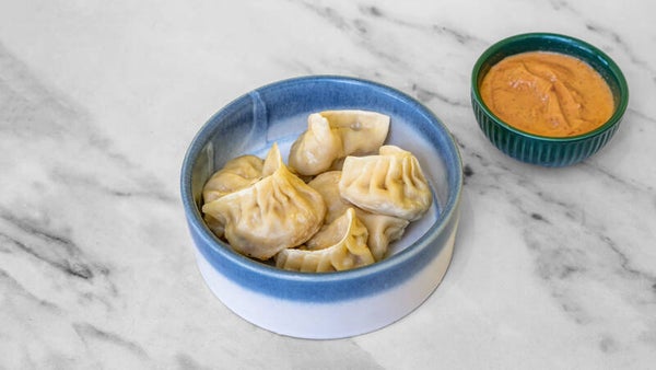 Veg Momos (Dumplings) - 6 Pieces