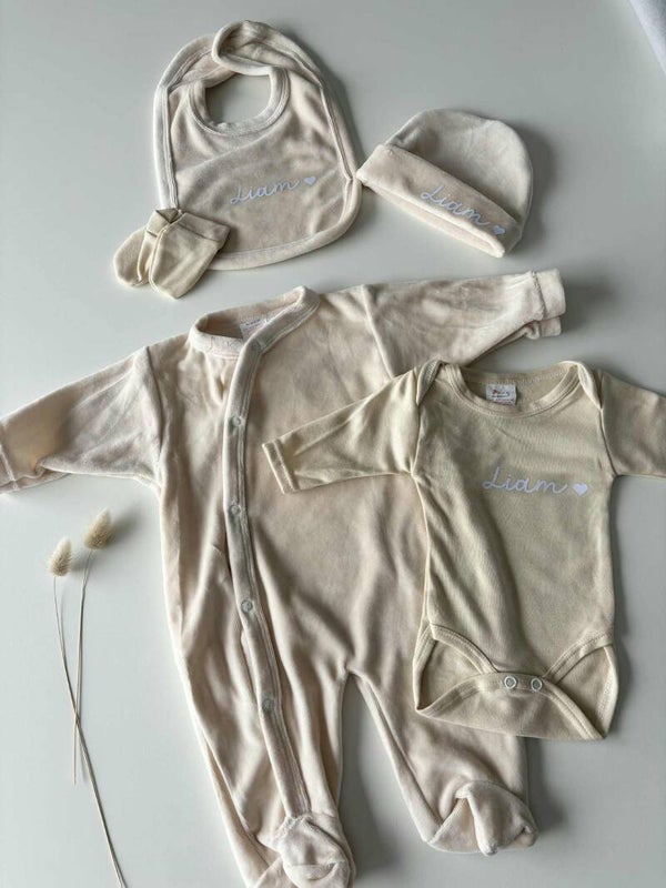 Ensemble naissance 5 pièces personnalisé